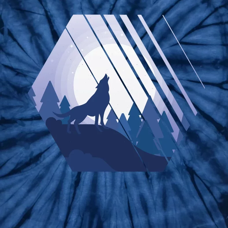 Howling Wolf Tie-Dye T-Shirt