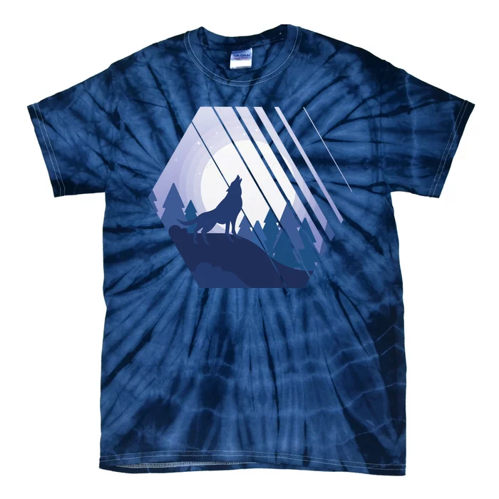 Howling Wolf Tie-Dye T-Shirt