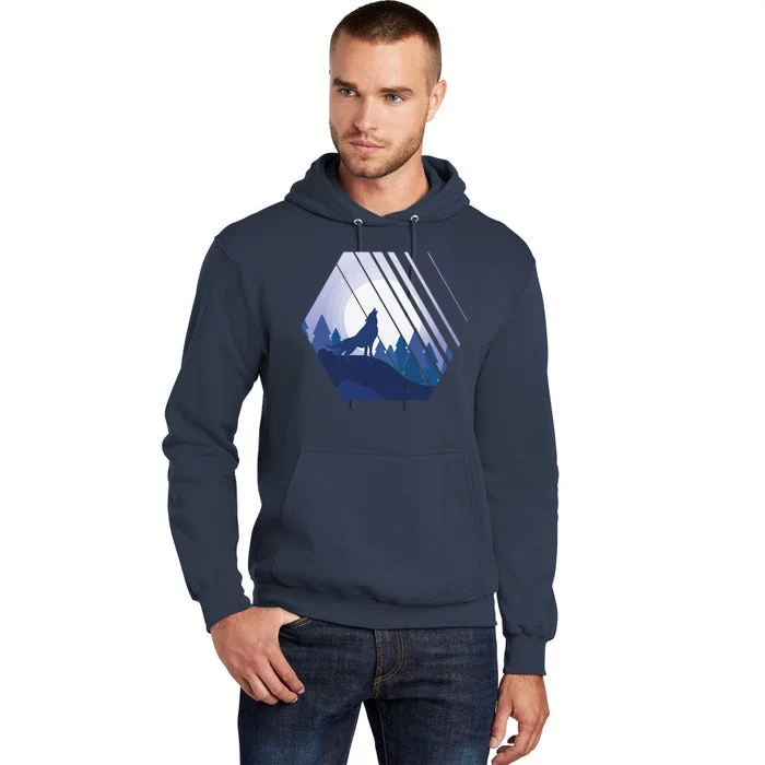 Howling Wolf Tall Hoodie