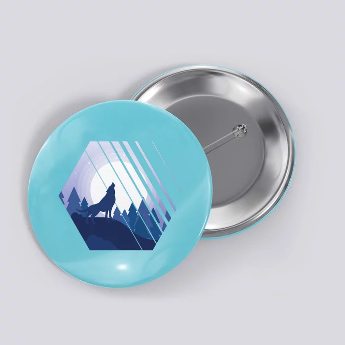 Howling Wolf Button