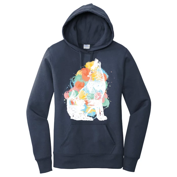 Howling Wolf Wilderness Women's Pullover Hoodie