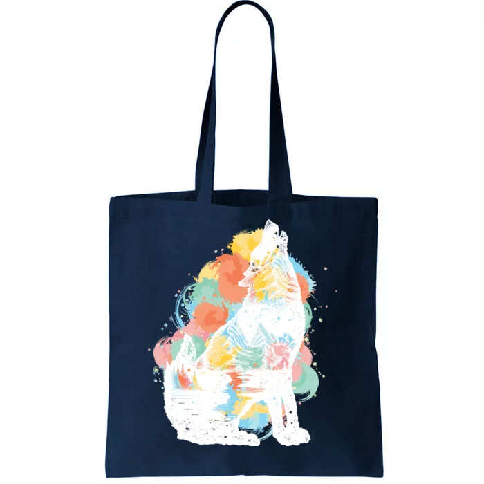 Howling Wolf Wilderness Tote Bag