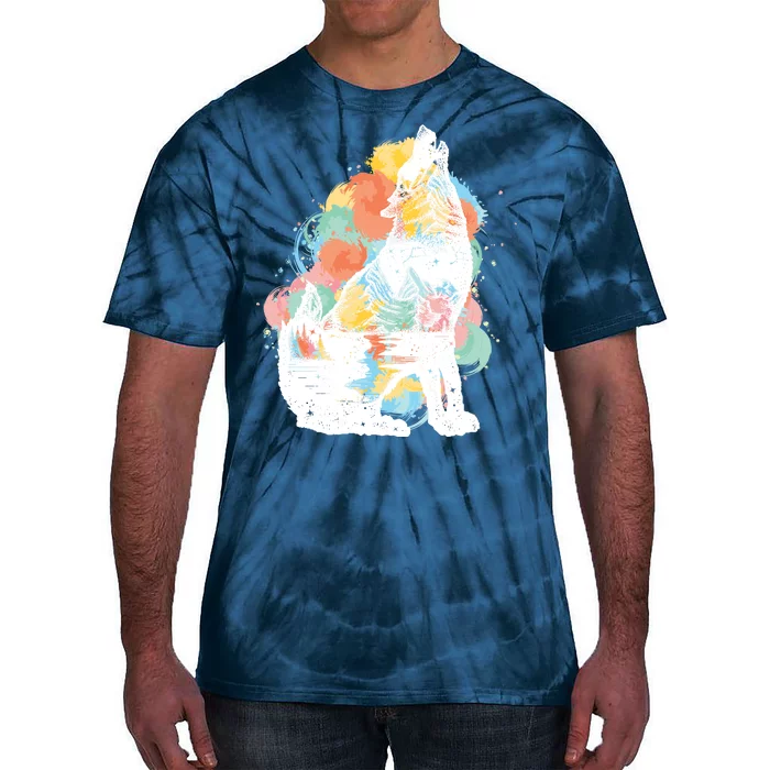 Howling Wolf Wilderness Tie-Dye T-Shirt