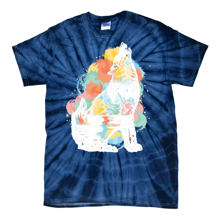 Howling Wolf Wilderness Tie-Dye T-Shirt