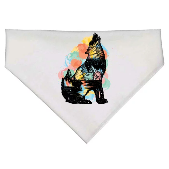 Howling Wolf Wilderness USA-Made Doggie Bandana