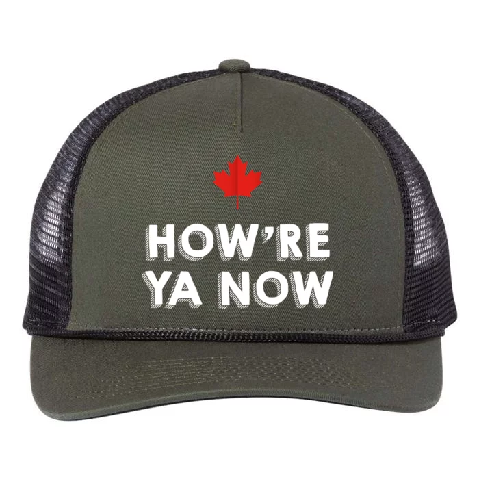 How're Ya Now Funny Canadian Greeting Retro Rope Trucker Hat Cap