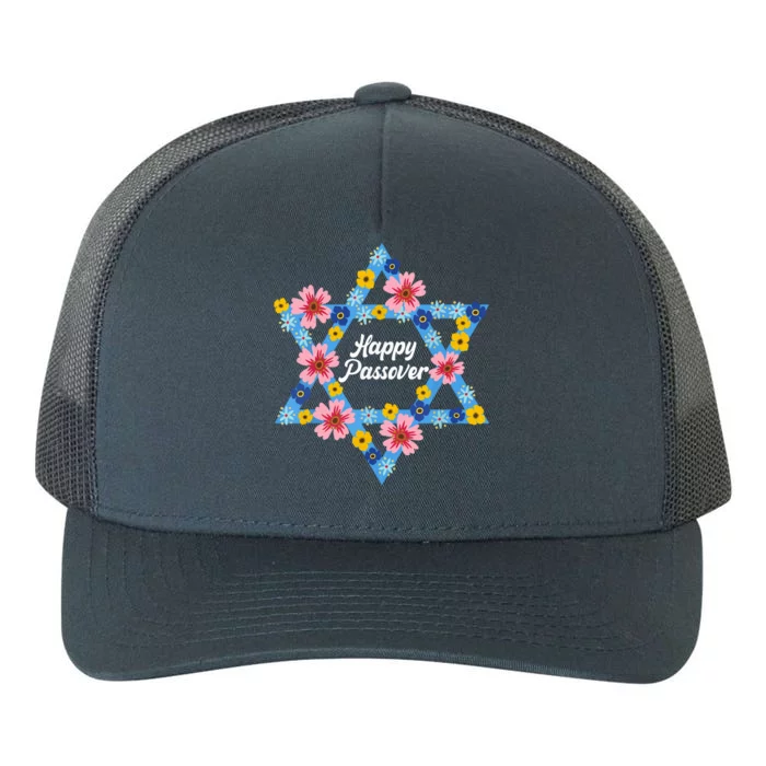 Happy Passover 2023 Star Of David Pesach Jewish Matzo Yupoong Adult 5-Panel Trucker Hat