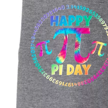 Happy Pi 3.14 Day Rainbow Tie Dye Doggie 3-End Fleece Hoodie