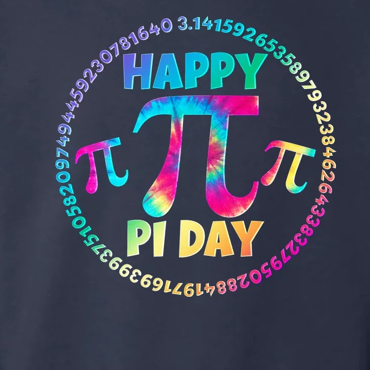 Happy Pi 3.14 Day Rainbow Tie Dye Toddler Hoodie