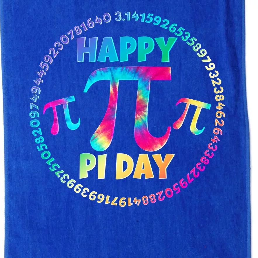 Happy Pi 3.14 Day Rainbow Tie Dye Platinum Collection Golf Towel