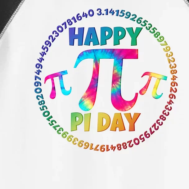 Happy Pi 3.14 Day Rainbow Tie Dye Toddler Fine Jersey T-Shirt