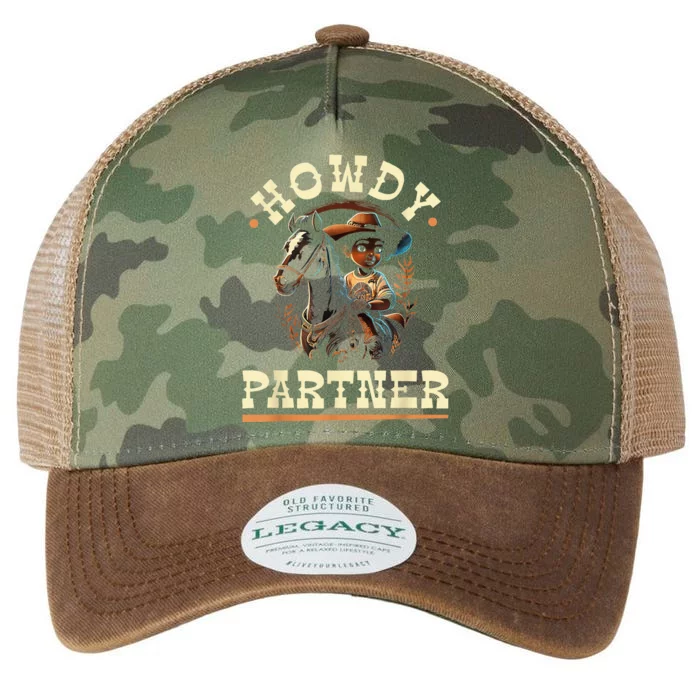 Howdy Partner African American Rodeo Cowboy Legacy Tie Dye Trucker Hat