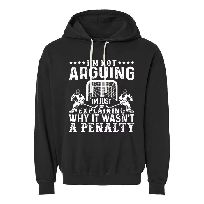 Hockey Player Arguing Garment-Dyed Fleece Hoodie