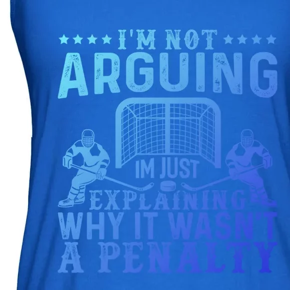 Hockey Player Arguing Gift Funny Hockey Gift Ladies Essential Flowy Tank