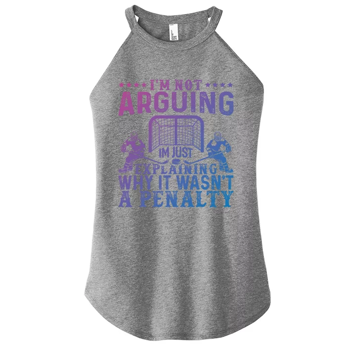 Hockey Player Arguing Gift Funny Hockey Gift Women’s Perfect Tri Rocker Tank