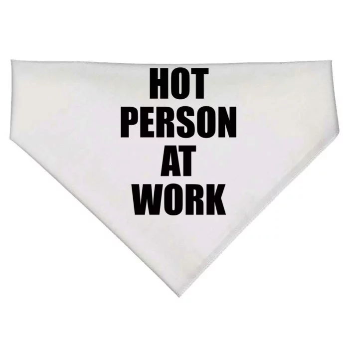 Hot Person At Work USA-Made Doggie Bandana