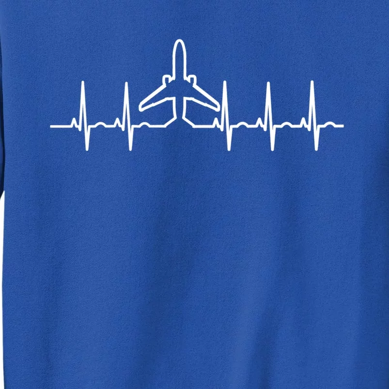 Heartbeat Pilot Aviation Airplane Aircraft Christmas Gift Sweatshirt