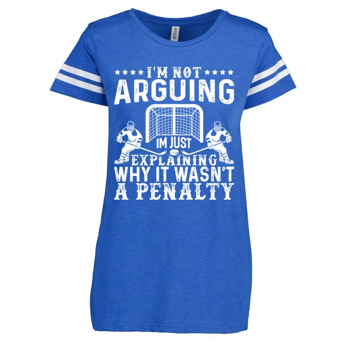 Hockey Player Arguing Gift Funny Hockey Enza Ladies Jersey Football T-Shirt