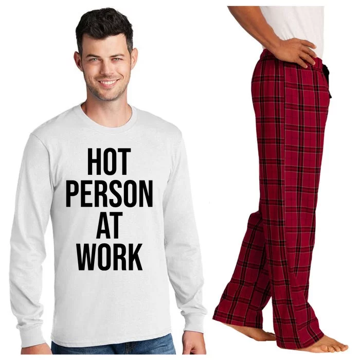 Hot Person At Work Long Sleeve Pajama Set