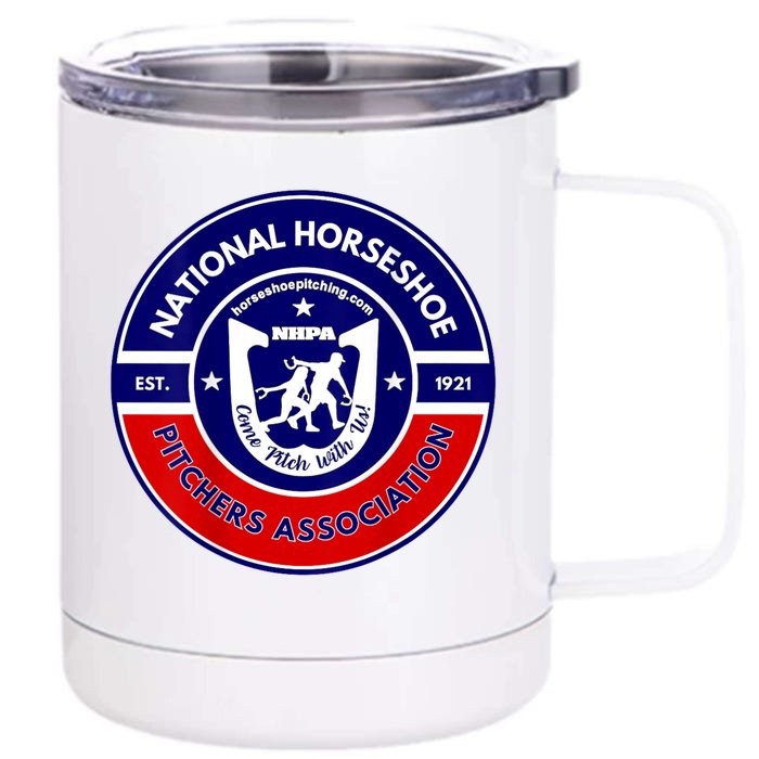 Horseshoe Pitchers Association Nhpa Alternate Logo Front & Back 12oz Stainless Steel Tumbler Cup