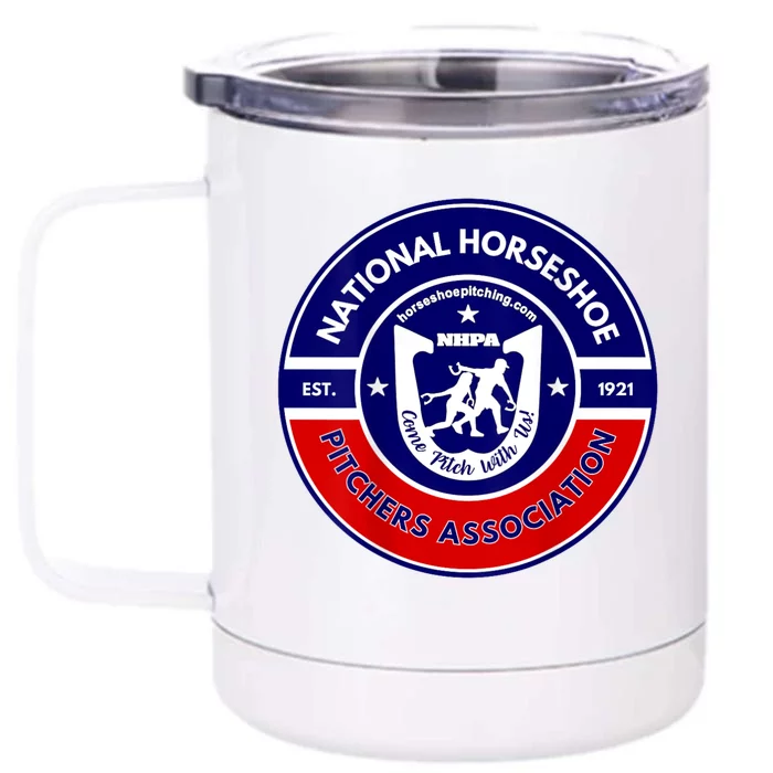 Horseshoe Pitchers Association Nhpa Alternate Logo Front & Back 12oz Stainless Steel Tumbler Cup