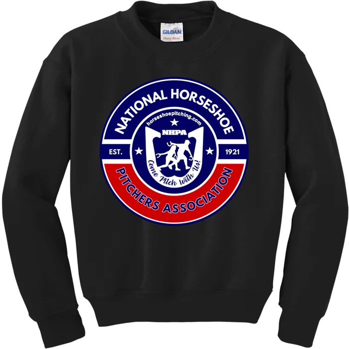 Horseshoe Pitchers Association Nhpa Alternate Logo Kids Sweatshirt