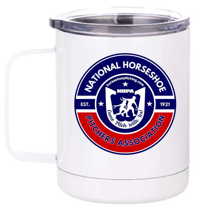 Horseshoe Pitchers Association Nhpa Alternate Logo Front & Back 12oz Stainless Steel Tumbler Cup