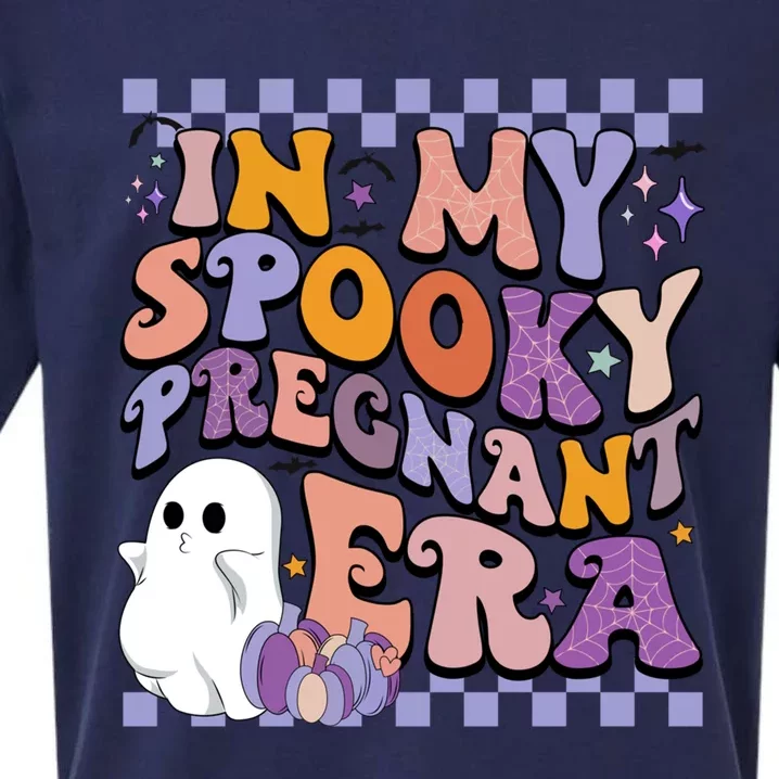 Halloween Pregnancy Announcet In My Spooky Pregnant Era Gift Sueded Cloud Jersey T-Shirt