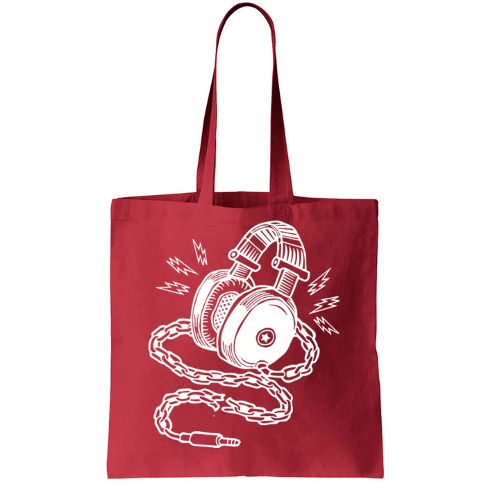 Head Phone And Chain Tote Bag