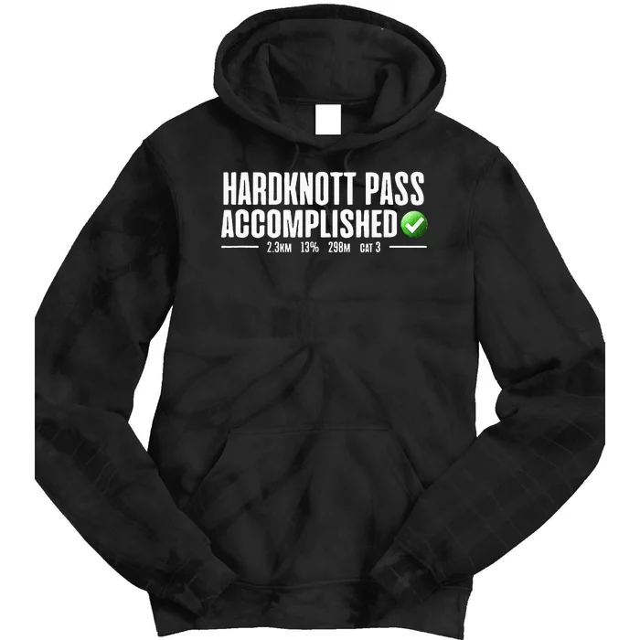 Hardknott Pass Accomplished Lake District Cycling Tie Dye Hoodie