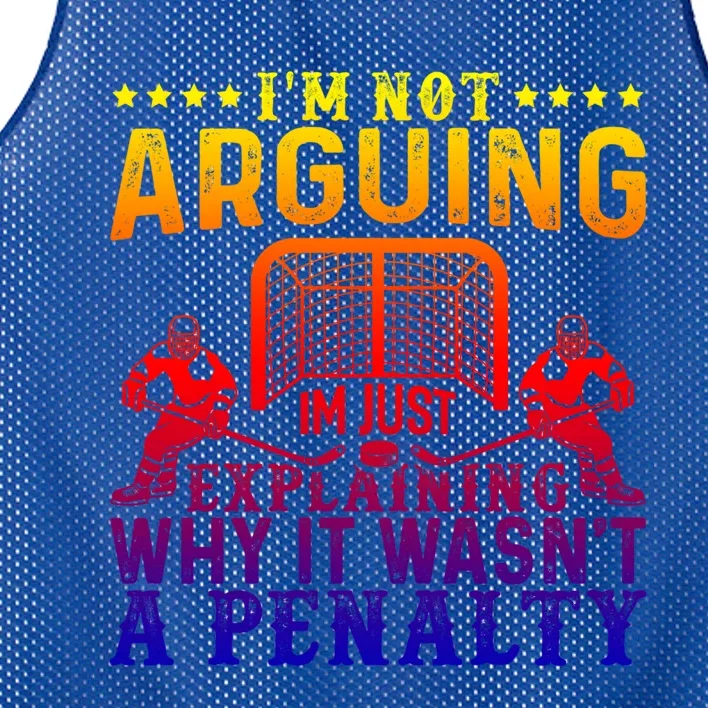 Hockey Player Arguing Gift Funny Ice Hockey Cool Gift Mesh Reversible Basketball Jersey Tank