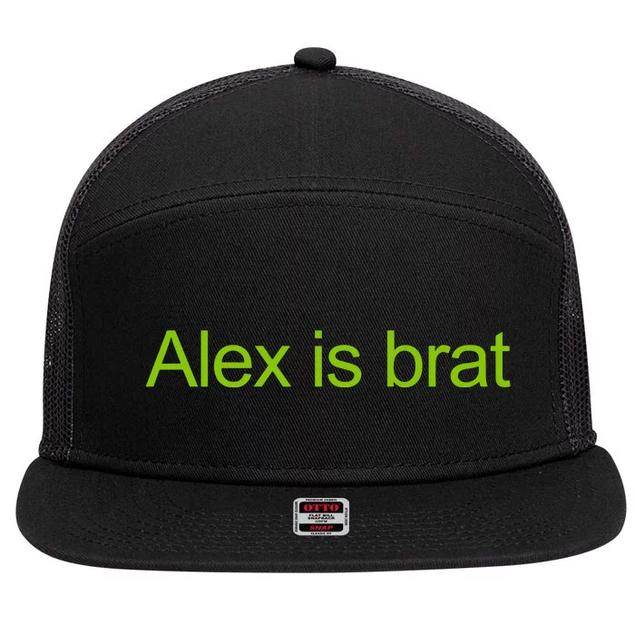 Hattie Piastri Alex Is Brat 7 Panel Mesh Trucker Snapback Hat