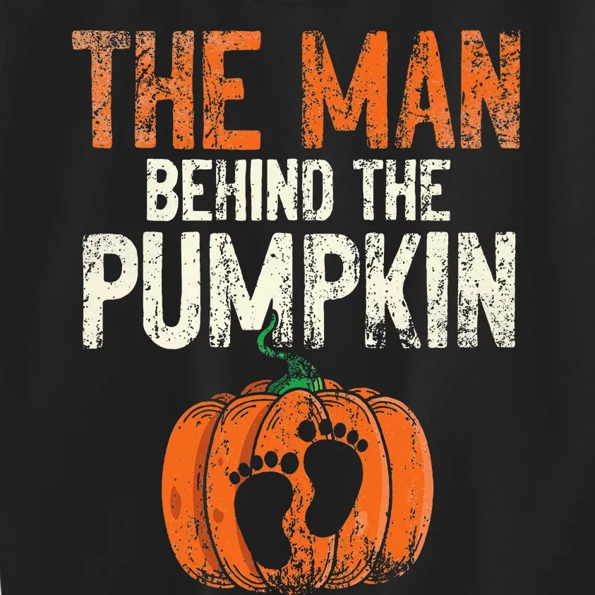 Halloween Pregnancy Announcement The Man Behind The Pumpkin Kids Sweatshirt