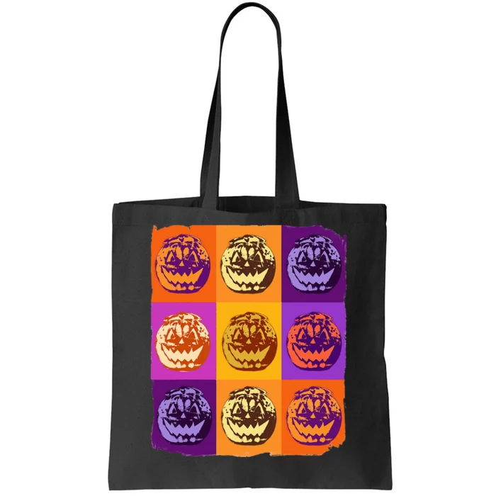 Halloween Pop Art Pumpkin Lover Tote Bag