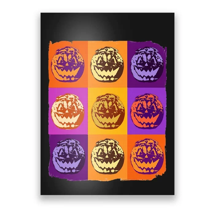 Halloween Pop Art Pumpkin Lover Poster