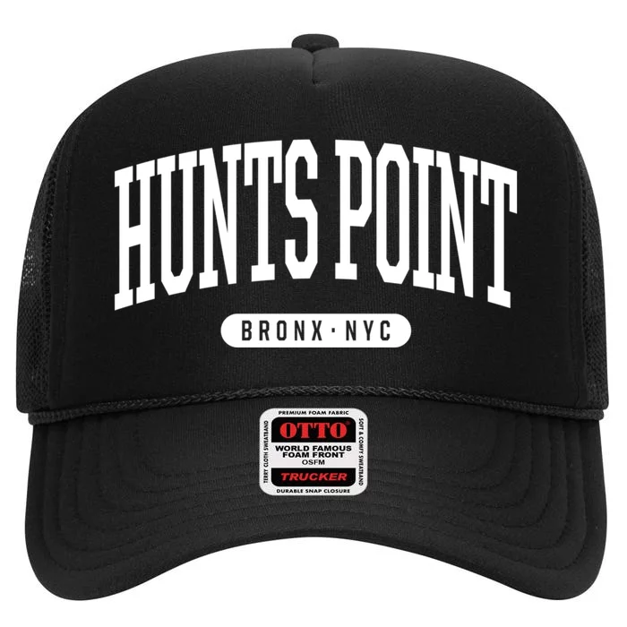 Hunts Point Bronx Ny Souvenirs & Gifts Nyc Bronx New York Hunts Point High Crown Mesh Trucker Hat