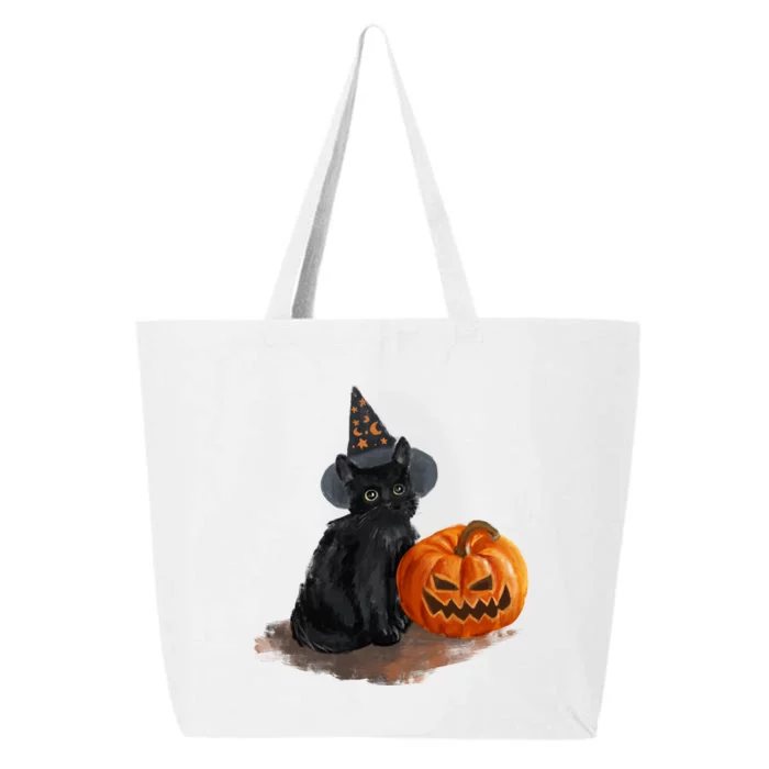 Halloween Pumpkin Black Cat 25L Jumbo Tote