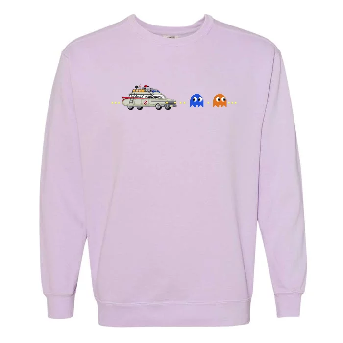 Halloween Pac Busters Game Garment-Dyed Sweatshirt