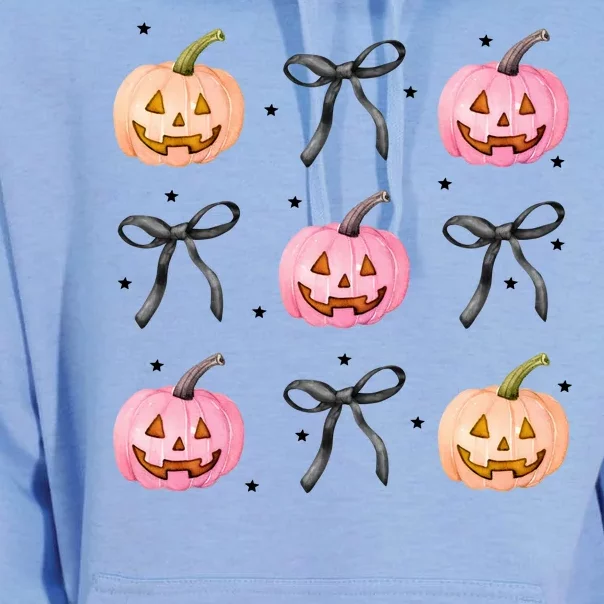 Halloween Pumpkin Black Bows Cute Unisex Surf Hoodie