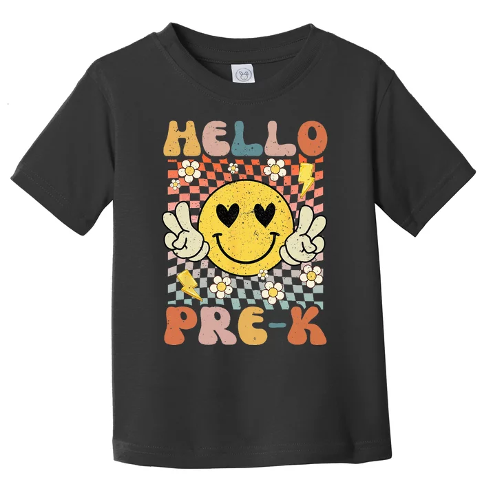 Hello PreK Back To School 1st Day of School Teacher Toddler T-Shirt