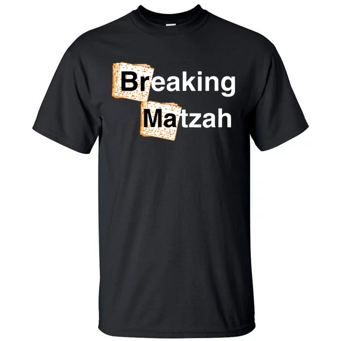 Happy Passover Breaking Matzah Afikoman Family Seder Pesach Tall T-Shirt