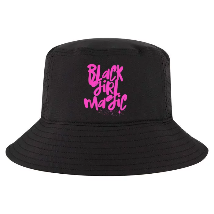 Hot Pink Black Girl Magic Stars Melanin Black Queen Woman Cool Comfort Performance Bucket Hat