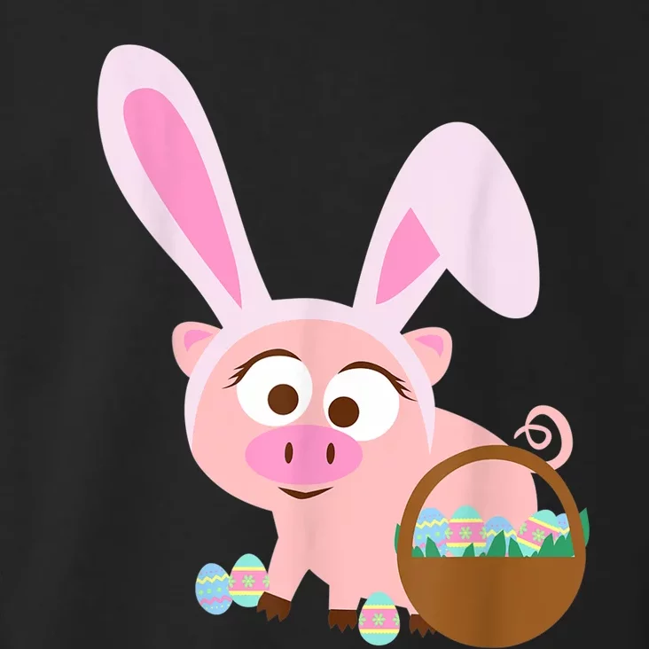 Happy Pig Bunny Ears Easter Eggs for  Wo kid Toddler Hoodie