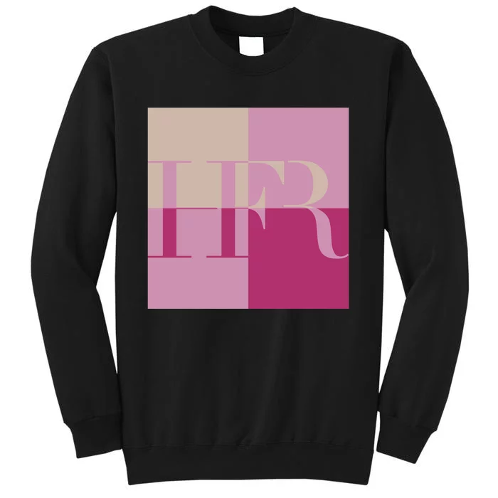 HFR Pink Color Blocking Sweatshirt