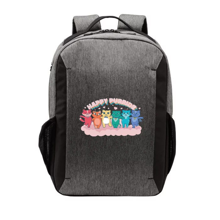 Happy Pride Colorful Cats Vector Backpack