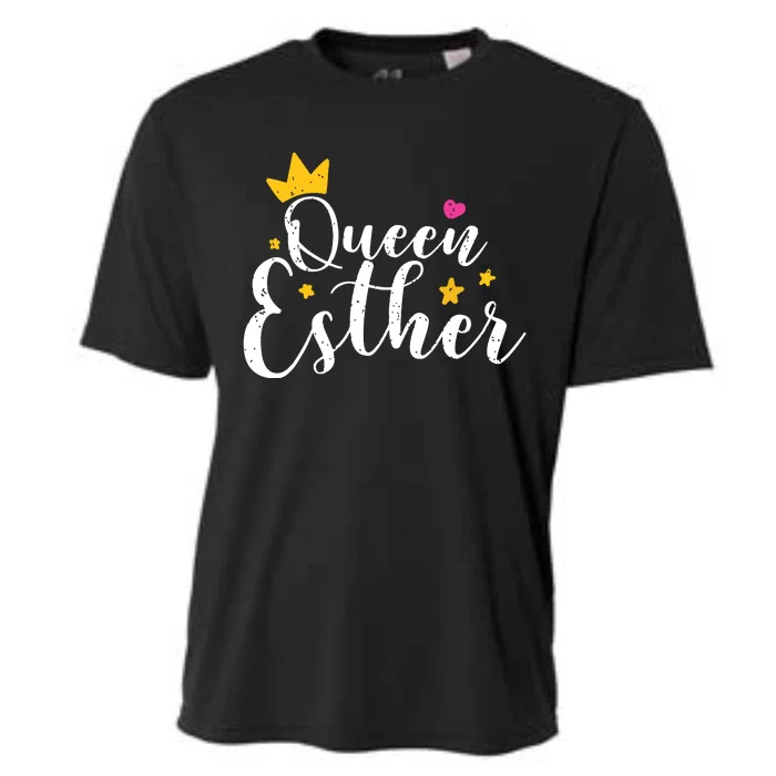 Happy Purim Costume Idea Queen Esther Hebrew Jewish Holiday Cooling Performance Crew T-Shirt