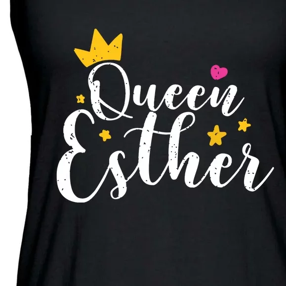 Happy Purim Costume Idea Queen Esther Hebrew Jewish Holiday Ladies Essential Flowy Tank