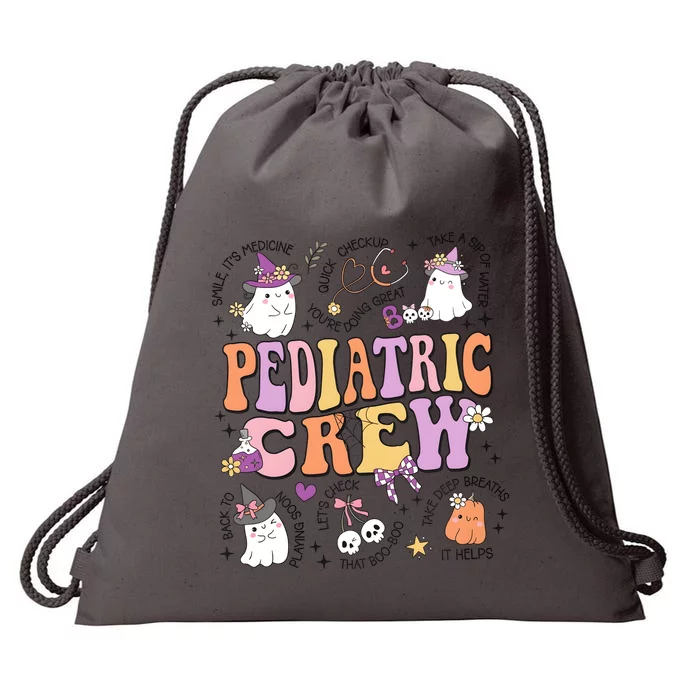 Halloween Pediatric Crew Nurse Drawstring Bag