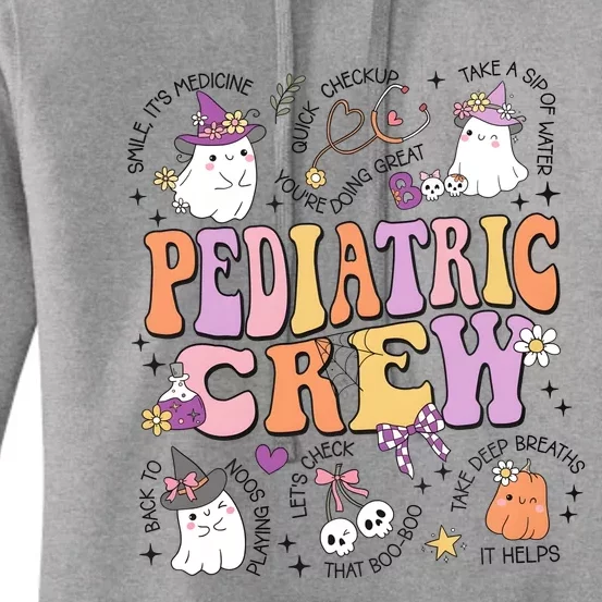 Halloween Pediatric Crew Nurse Women's Pullover Hoodie