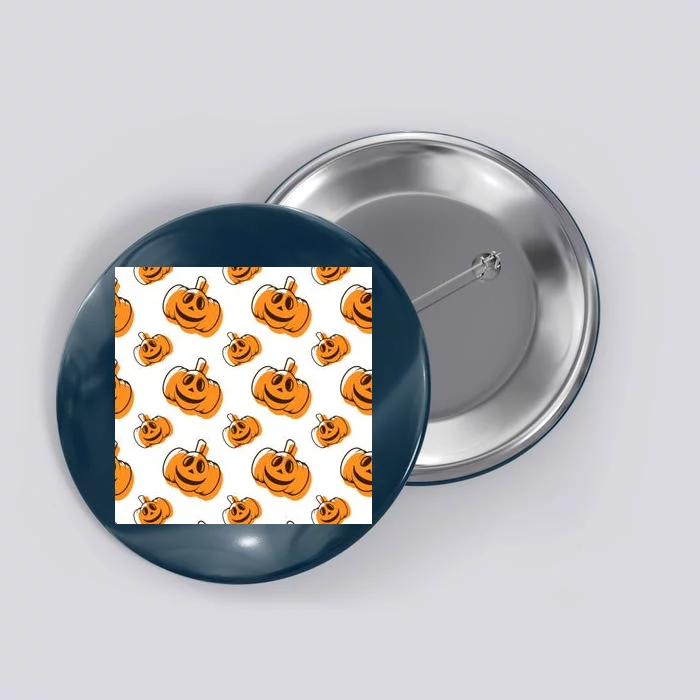 Halloween Pumpkin Cartoon Button